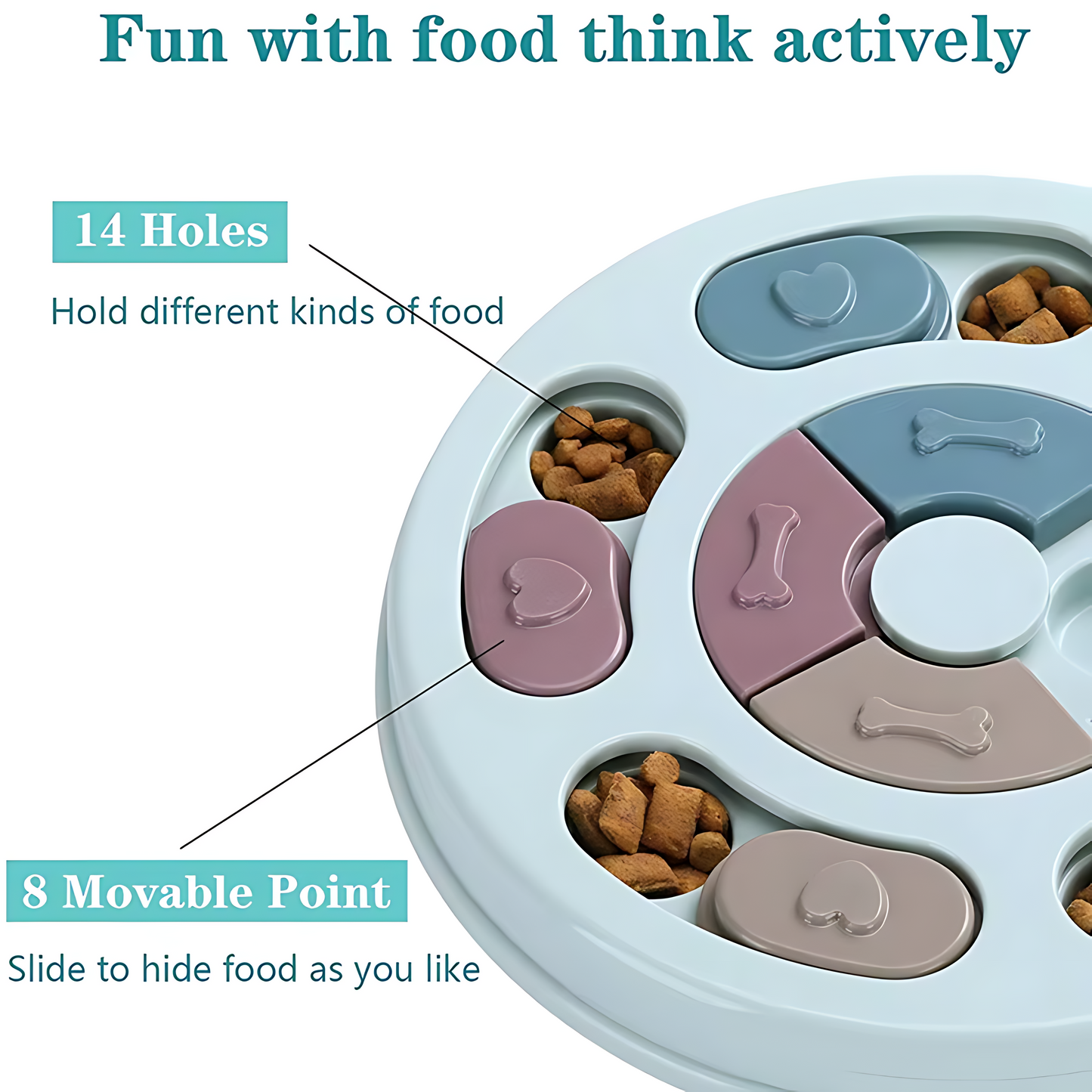 Dog Food Puzzle Bowl – Slow Feeding & Mental Stimulation Toy