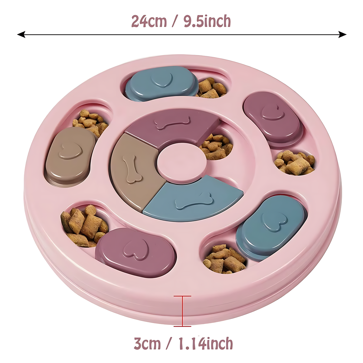 Dog Food Puzzle Bowl – Slow Feeding & Mental Stimulation Toy