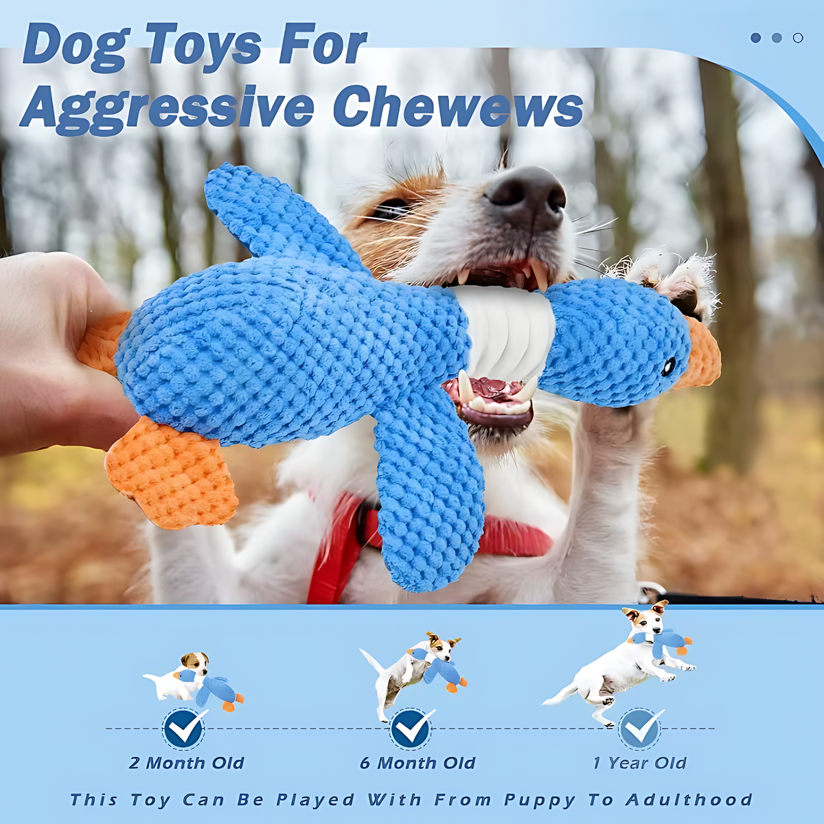 Interactive Plush Chew Toy for Dogs & Cats – Squeaky & Durable Design