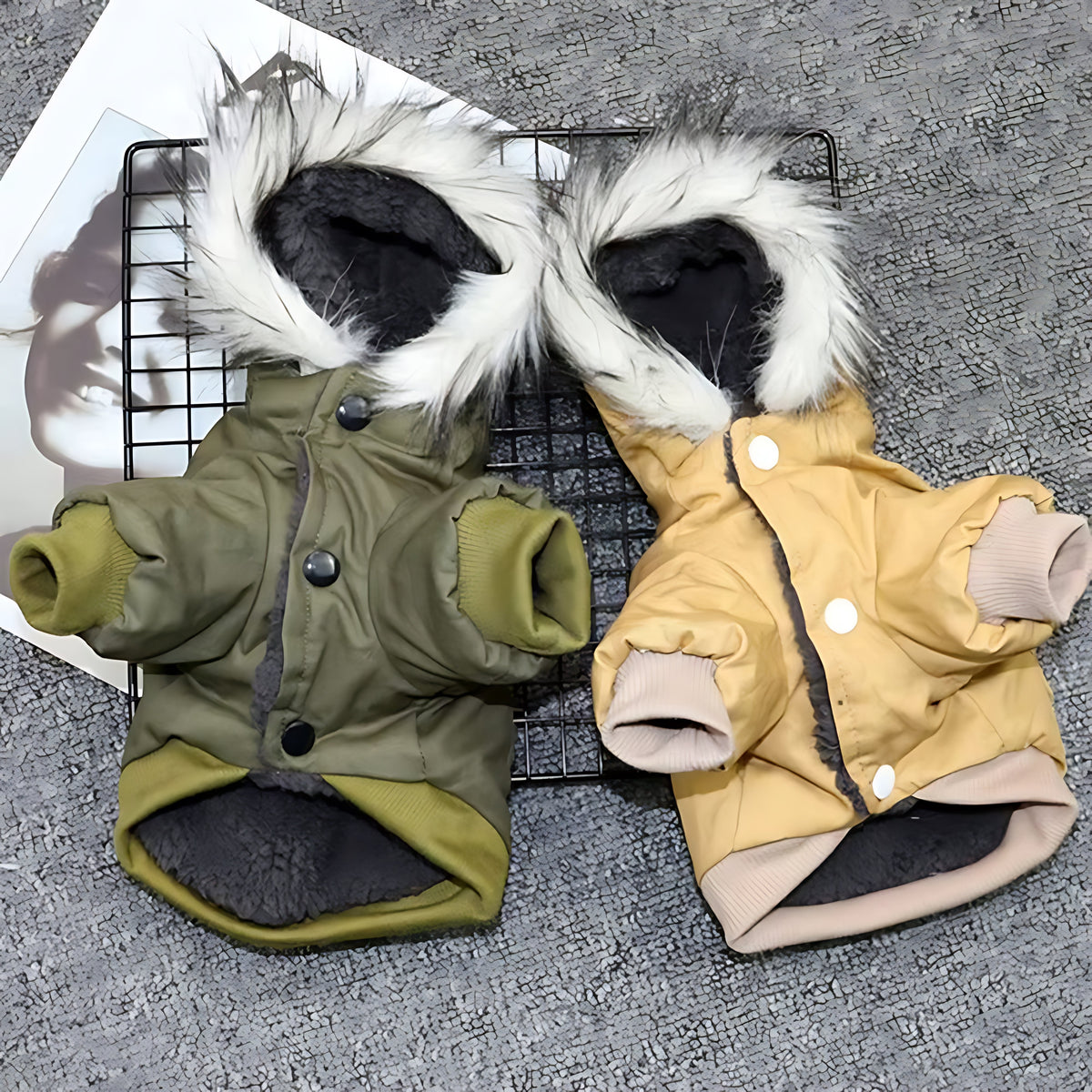 Winter Puppy Dog Coat – Thick Warm Hoodie Jacket for Small & Medium Dogs