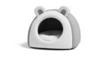 Premium Plush Cat Cave Bed – Soft Enclosed Pet House for Warm Comfort