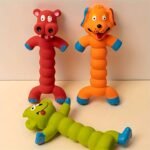 Durable Latex Squeaky Dog Toy – Interactive Chew Toy for Puppies & Small Dogs - Image 4