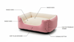 Premium Plush Pet Basket Bed – Ultra Soft & Warm Sleeping Bed - Image 6
