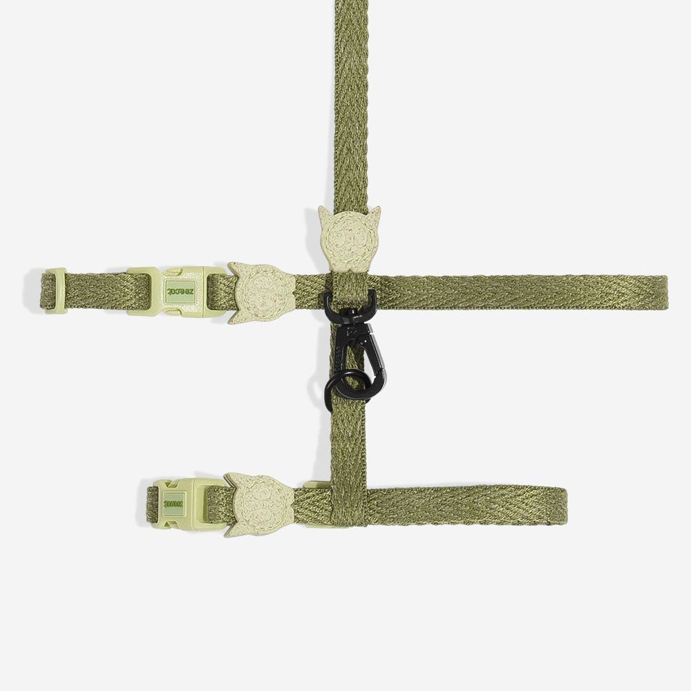 zeedog-cat-harness-moss_main-1.jpg Moss | Cat Harness with Leash - Image 1